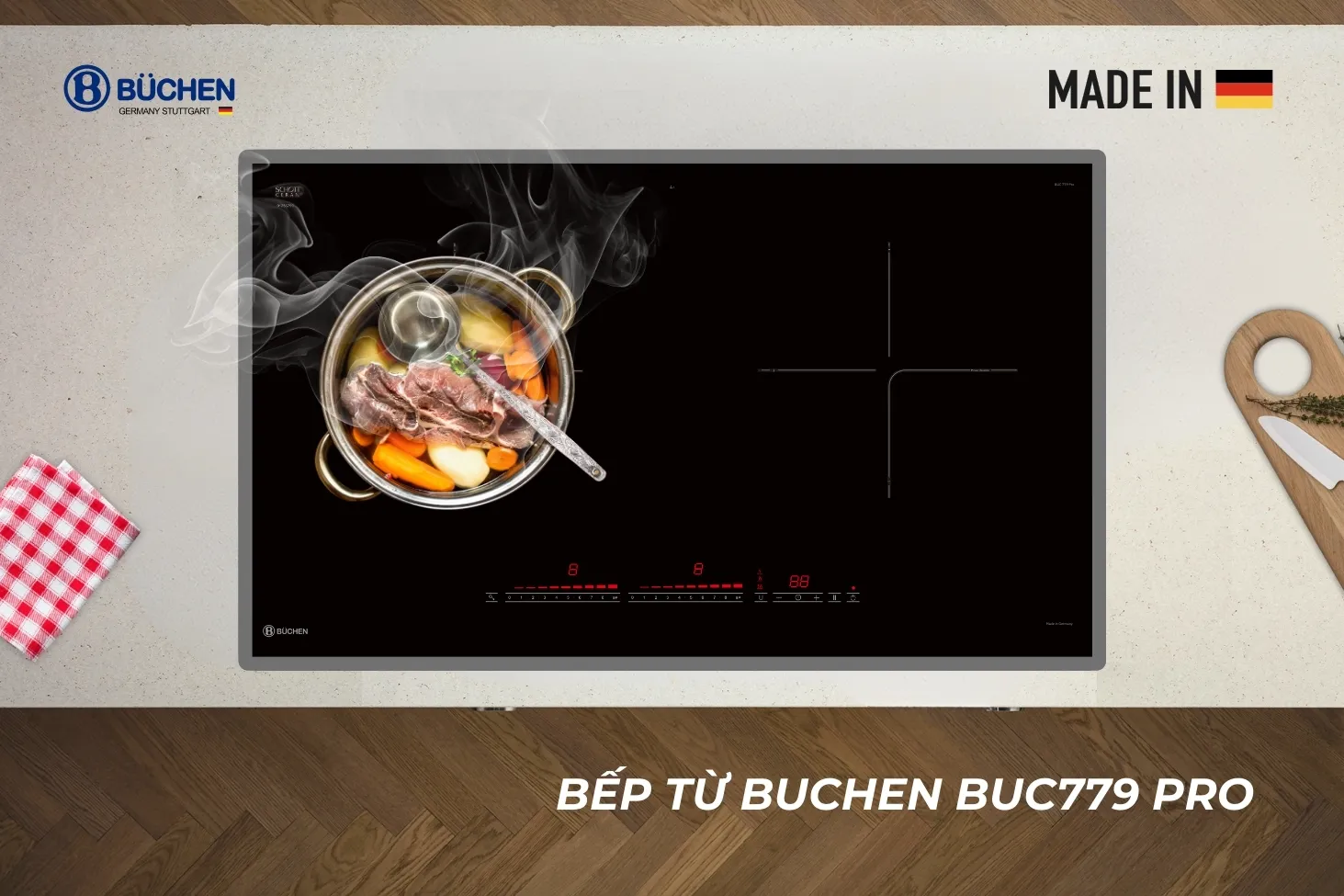 Bếp từ đôi Buchen BUC779 Pro