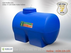 Bồn nước nhựa nằm ngang cao cấp Toàn Thắng 1000L0