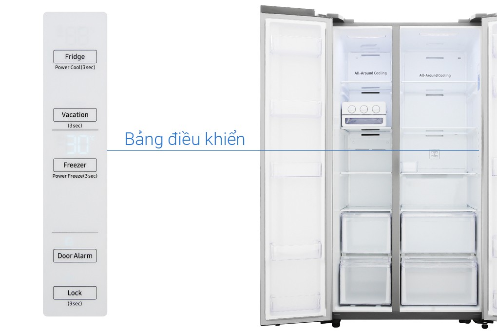 Tủ lạnh Samsung Inverter 647 lít RS62R5001M9/SV5